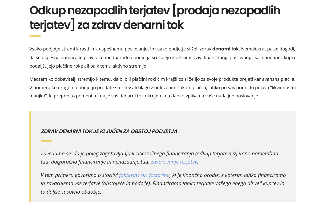 prodaja terjatve - blog